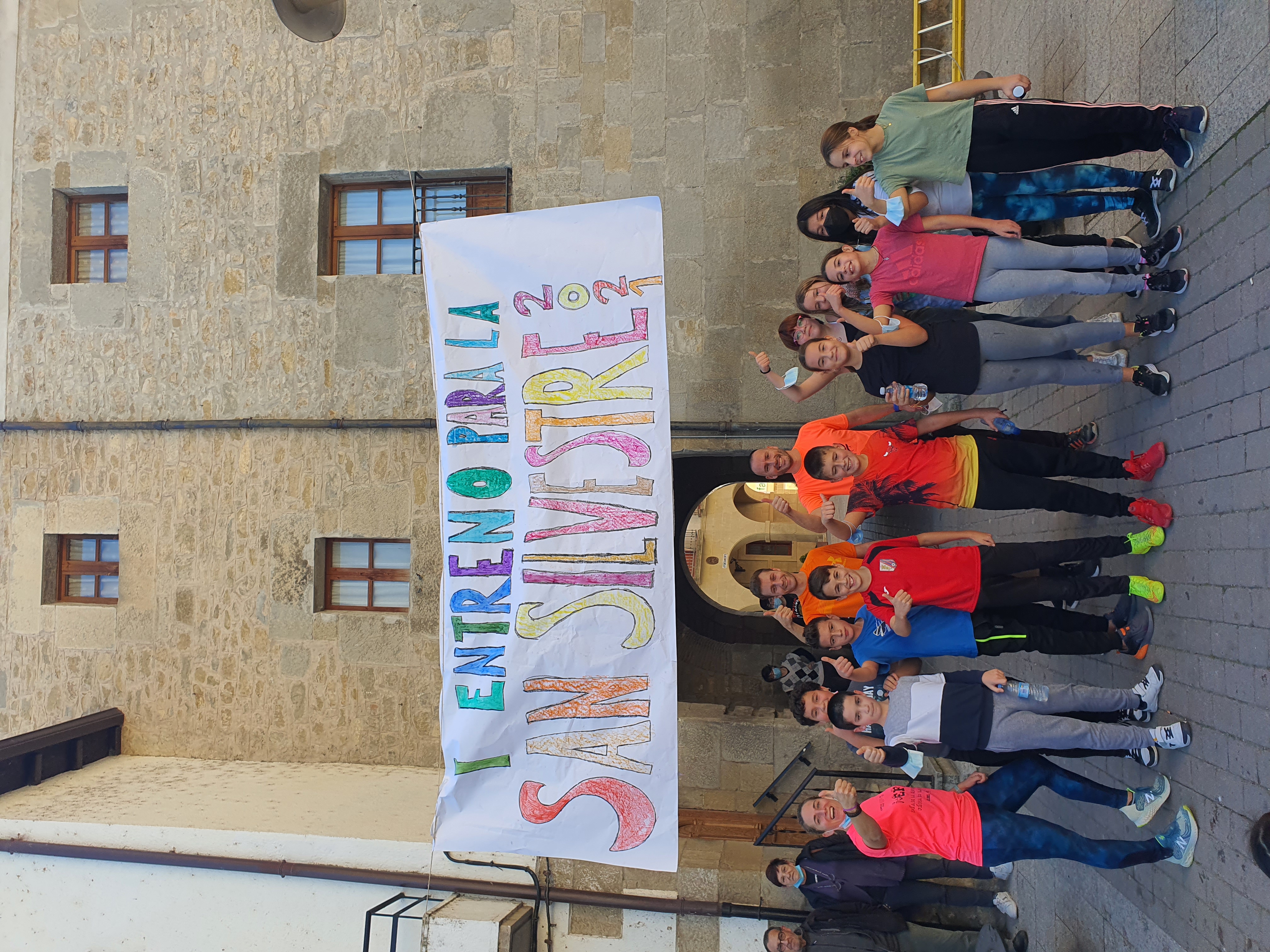 Oro para alumnos y alumnas de la escuela rural de Cáseda en la carrera San Silvestre